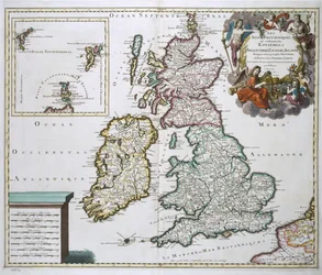 Karte von Großbritannien und Irland